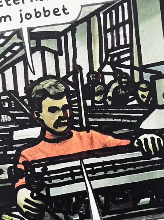 Art Print "Drömmer om jobbet"