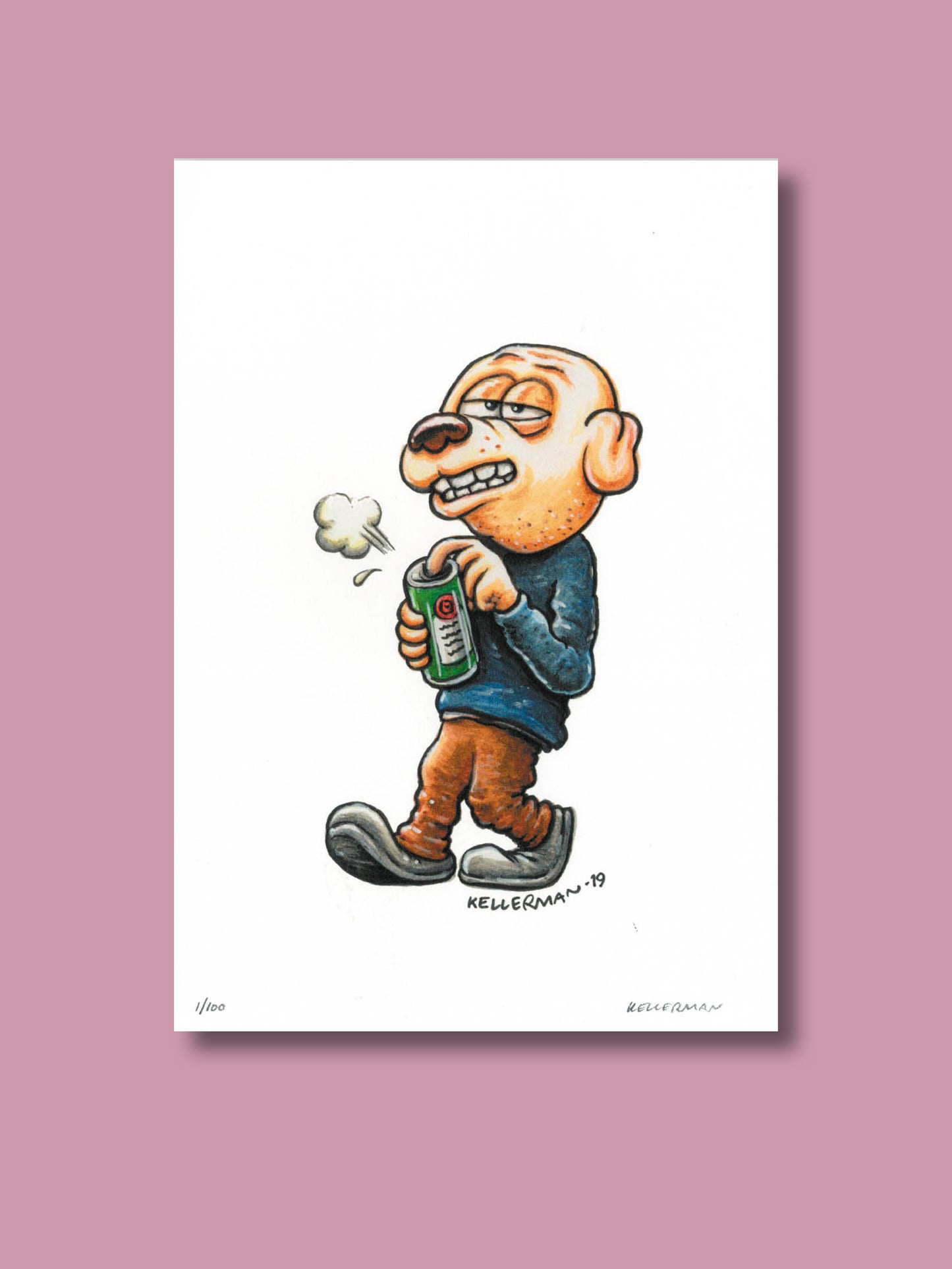 Art Print "Rockys med öl"