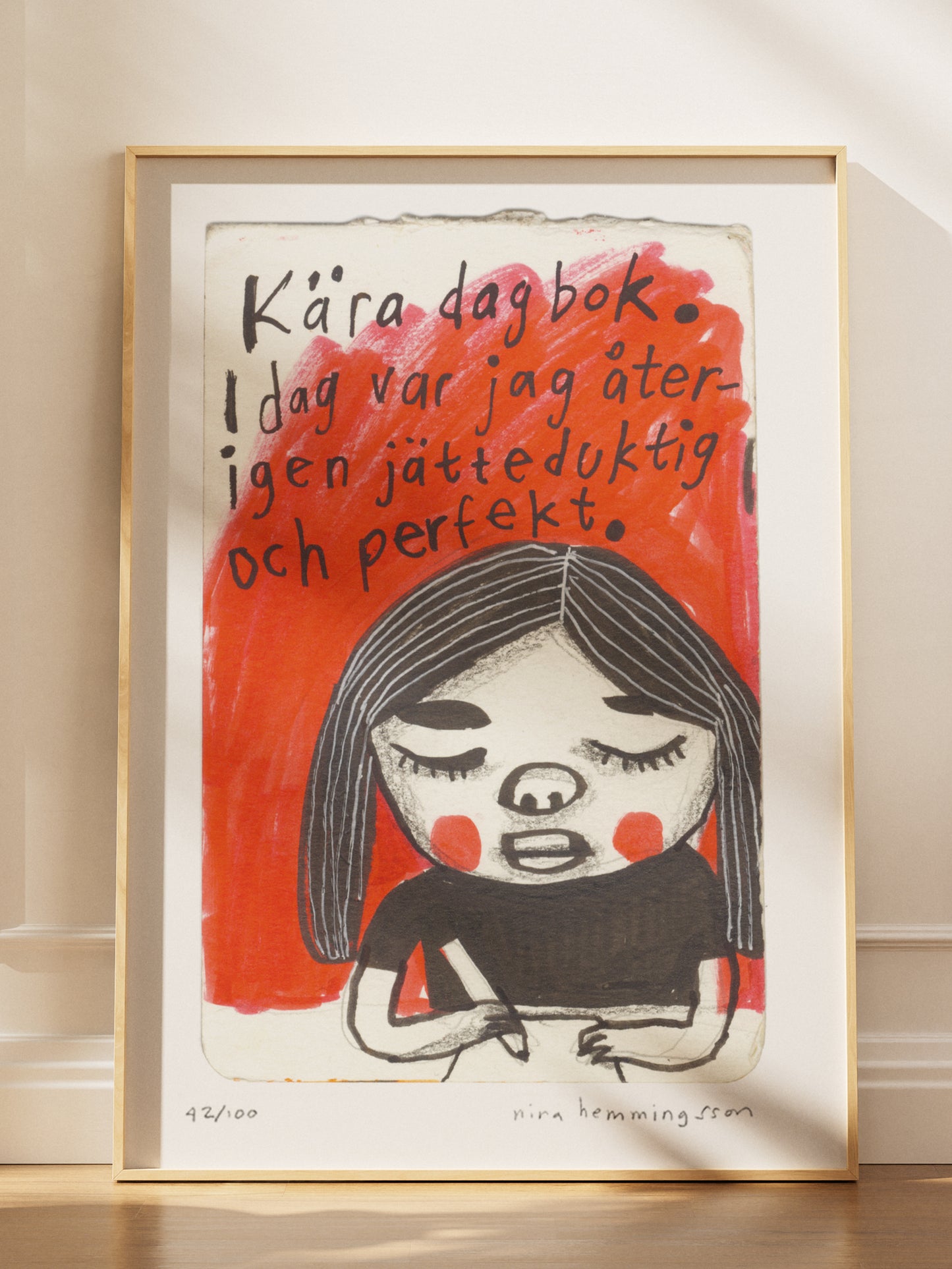 Art Print "Kära dagbok"