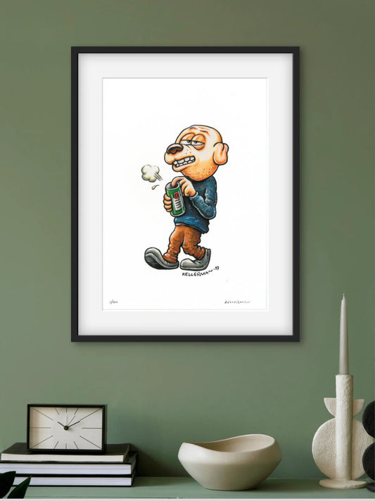Art Print "Rockys med öl"