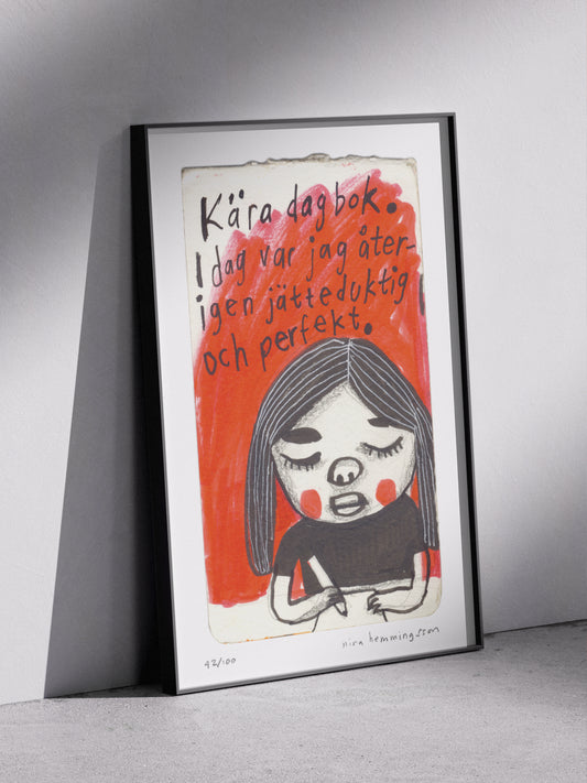 Art Print "Kära dagbok"